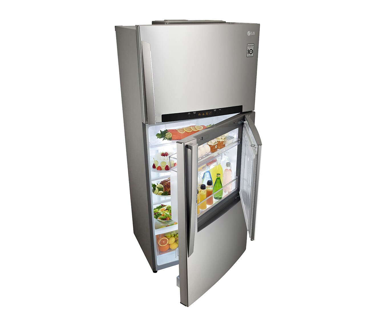 LG 2 Pintu Door-in-Door™ - Hygiene Fresh+™, GN-D702HLAL